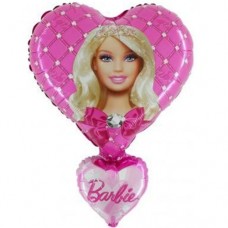 Фолиев балон "Barbie heart"
