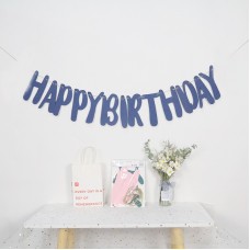 Банер HAPPY BIRTHDAY BOLD - СИН