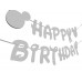 Банер HAPPY BIRTHDAY Мики Маус - СРЕБРО