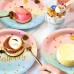 Чиния розово-синя Happy Birthday, 18 см, 10 бр