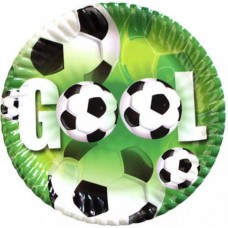 Чиния футбол GOOL, 18 см, 10 бр